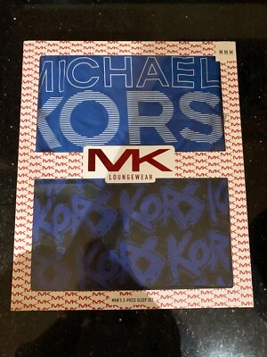 Juego de Pijama Michael Kors Hombre Talla L Pop Azul Precio Original $59 ahora $30 Foto 1 de 2