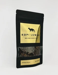 Wild Kopi Luwak Coffee 80g Whole Beans Exclusive Handpicked Fresh Arabica Civet - Picture 1 of 1