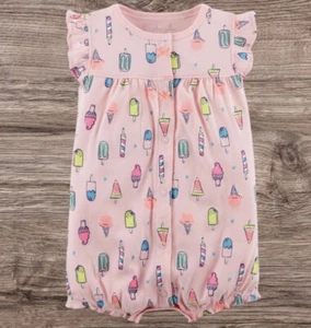 Carter’s Baby Girl Snap Up One Piece Romper Bodysuit Size 6 Months NWT - Picture 1 of 1