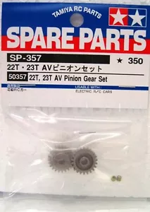 Tamiya 50357 RC Car 22T & 23T AV Pinion Gear Set For TA04/TA05/M04/TT01/WR02 - Picture 1 of 1