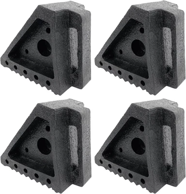 Solid Heavy Duty Recycled Rubber Wheel Chocks 4 Packs, Premium Wheel Stopper for - Image 1 of 4