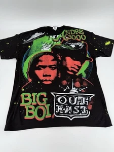 Camisa Backstock Co Outkast Andre 3000 Big Boi Atlanta Bootleg Rap AOP L Nueva - Imagen 1 de 13