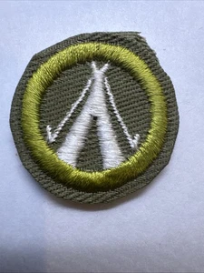 Insignia de mérito de camping BSA tipo E 1947-1960 verde caqui - Imagen 1 de 2