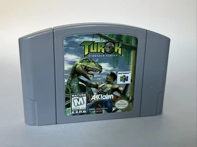 Turok: Dinosaur Hunter (Nintendo 64, 1997) Authentic Game Cartridge Tested - Image 1 of 2
