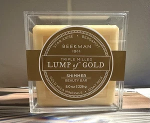 Beekman 1802 Goat Milk Triple Milled Lump of Kohl Shimmer Beauty Soap Bar 8 oz - Picture 1 of 2