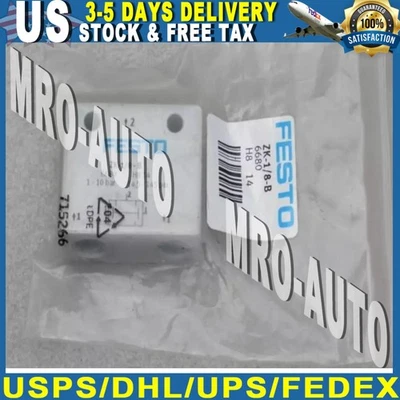 Nuevo ZK-1/8-B Festo 6680 Envío Rápido Y Puerta Foto 1 de 4