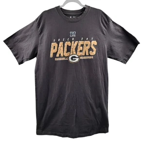 NFL Green Bay Packers Distressed Logo Gray Team Apparel T-Shirt Men's Size XLT - Picture 1 of 5