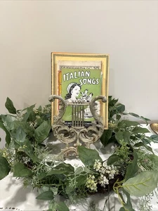 Vintage Spielzettel & MCM Gusseisen Leier Magazin Notenständer Belmont Chicago - Bild 1 von 21