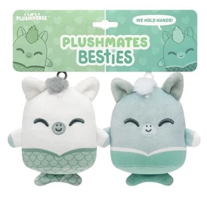 Cute Mermaid Seahorse Y2K Plushie Bag Charm Set Plushmates Besties Teeturtle NEW - Picture 1 of 7