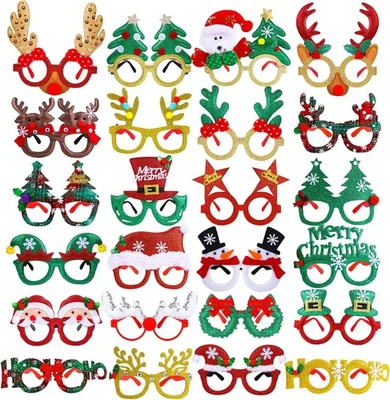 Aneco 24 Pack Christmas Costume Glasses Frames - Party Glitter Ornaments,...  - Image 1 of 4