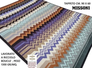 Teppich MISSONI Bad Küche etc. cm. 90 x 60 schwer 1300 gr/qm. doppelseitig - Bild 1 von 9