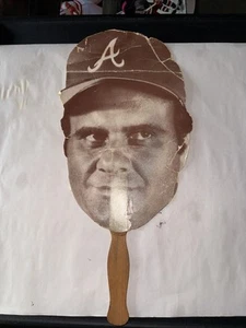 Vintage Joe Torre Paper Hand Fan Atlanta Braves - Picture 1 of 4