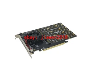 4 Port M.2 NVMe SSD PCIe x16 Adapter With PLX8747 PCI E 3.0 x16 Switch to 4 - Picture 1 of 3
