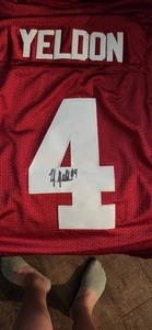 TJ YELDON ALABAMA CRIMSON TIDE SIGNED NIKE SIZE 50 JERSEY W/COA - Picture 1 of 5