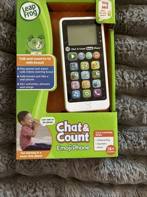 Leap Frog Chat & Count Emoji Phone Toy For Children 18+months NIB - Image 1 of 4