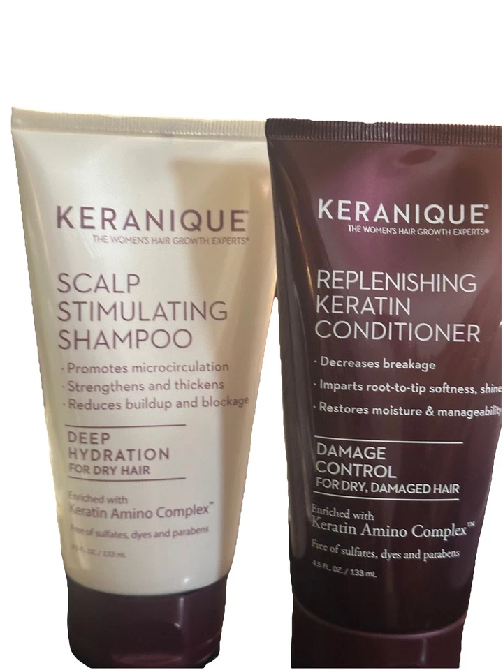 Champú estimulante y acondicionador para el crecimiento del cabello KERANIQUE 4,5 OZ Foto 1 de 4
