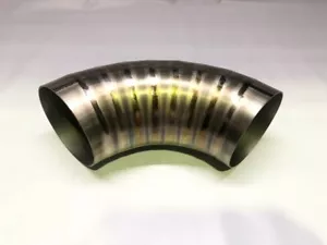 3" 90 degree Grade 1 Titanium Pipe Bend Exhaust Tube Tight Radius Elbow - Picture 1 of 1