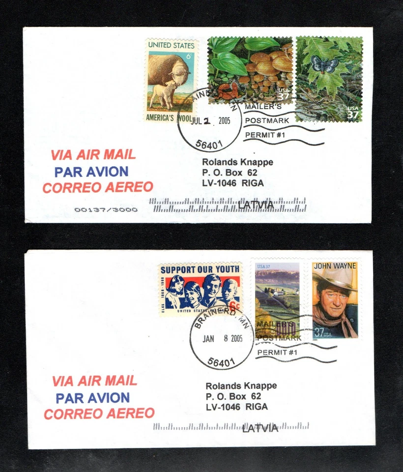 2 NICE ENVELOPES OF UNITED STATES ,( DIFFERENT), VF/XF - Image 1 of 1