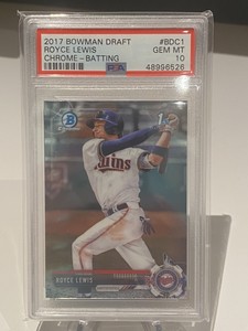 2017 Bowman Chrome Draft ROYCE LEWIS 1st Prospect #BDC1 PSA 10 GEM MINT