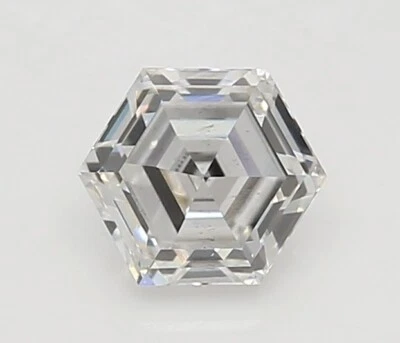 Lab Grown 0.33 Ct Hexagonal Cut E Color VS2 Clarity IGI Certified CVD Diamond - Image 1 of 4