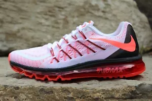 Nike Air Max 2015 weiß/hell purpurrot/schwarz Herren Gr. 8 698902 106 - Bild 1 von 6