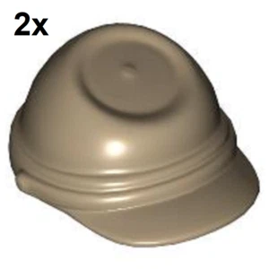LEGO Star Wars 2 Rebellen Kappen in dunkel beige Cavalry Cap Kepi 30135 4614288