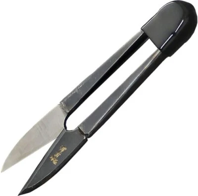 Kanetsune Misuzu U-Shaped Scissors w/1.38" SK5 Caron Steel Blades Rubber Handles - Image 1 of 3