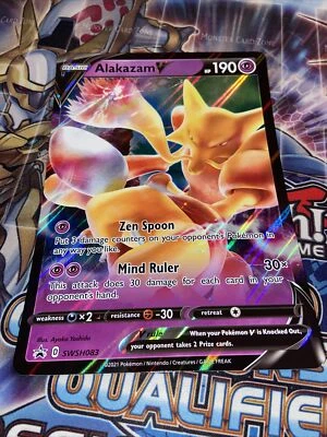 Pokemon Alakazam V - JUMBO CARD - SWSH Black Star Promo - SWSH083 (NM) - Image 1 of 3