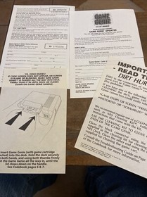 Lot of 4 Game Genie NES Nintendo system Inserts Registration Card