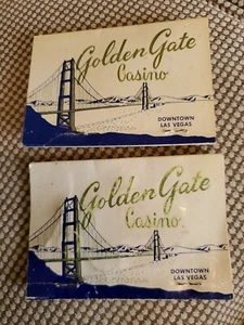 Vintage 60s GOLDEN GATE CASINO HOTEL LAS VEGAS ADVERTISING NEVADA 2 SEWING KITS - Picture 1 of 5