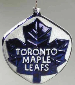 Adornos de vidrio soplado Slavic Treasures NHL hojas de arce de Toronto - sin caja 5559037 - Imagen 1 de 1
