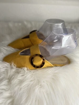 H&M Suede Womens Flat Mules - Image 1 of 4