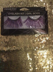 Kit de Pestañas Diamond Cosmetics-Girl Boss: Púrpura: Pestañas + Adhesivo Dramático - Imagen 1 de 2