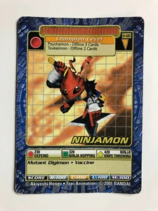 DIGIMON ST-100 Ninjamon Card TCG Digi-Battle Bandai (Medium Played) - Picture 1 of 8
