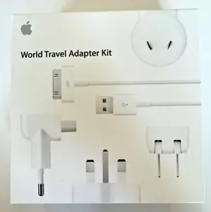 APPLE World Travel Adapter Kit White - MB974ZM/B - NEW / SEALED - Picture 1 of 5
