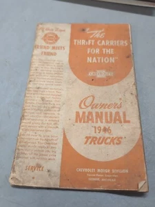 1946 Chevy Owners Manual 1946 trucks From A Chevy Collectors Estate  - Bild 1 von 4
