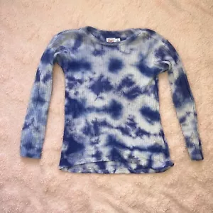 Blue Girls Size Small 6/6X Wonder Nation Tie Dye Long Sleeve Shirt - Picture 1 of 10