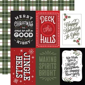 Echo Park - Christmas Salutations - 4x6 Journaling Cards - 12x12" d/sided paper - Bild 1 von 1