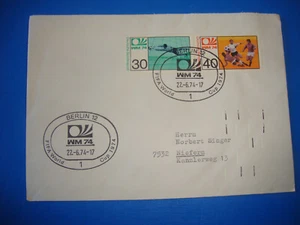 WM WC 1974 Ticket Australien Chile Deutschland Germany Berlin Briefmarke 22.06. - Bild 1 von 3