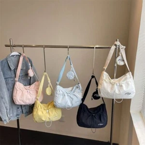 Leightweight Drawstring Shoulder Bag Large Capacity Commuting Bag Travel - Picture 1 of 17