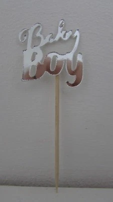 12 Baby Shower Cupcake Picks Toppers Digital Corte En Espejo Cartasta - 3 Diseños Foto 1 de 3