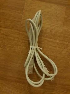 1,8 m Telefon Kabel DSL 2 x RJ45 Stecker 2 polig mittig creme gut gebraucht - Bild 1 von 3