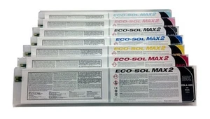 7 x Inchiostro originale ROLAND VS-300i 540i 640i XF-640 XR-640 / 440 ml Eco-Sol Max 2 - Foto 1 di 1