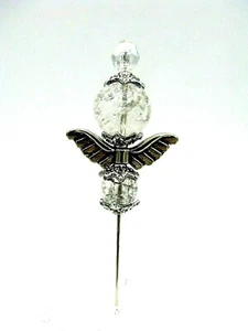 Hochzeitsstrauß Perlen Stick Pin Blume Bling Modeschmuck Handarbeit - Bild 1 von 2