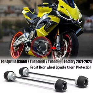 Para Aprilia RS660 2025- Protección contra choques de husillo de rueda delantera trasera de fábrica - Imagen 1 de 10