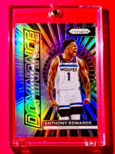 Anthony Edwards RARO REFRACTOR PLATA PANINI PRIZM DOMINANCE SP INSERTO - ¡COMO NUEVO! - Imagen 1 de 7