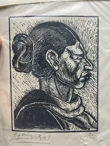 Julio Camino Sanchez Holzschnitt signiert & nummeriert 45/100 - Bild 1 von 3