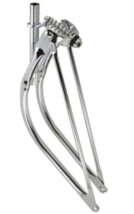29 LOWRIDER BENT SPRING FORK 1 INCH CHROME. 153854 - Picture 1 of 1