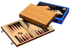 Natural Wooden Folding Backgammon (1181) - 601121 - Picture 1 of 5