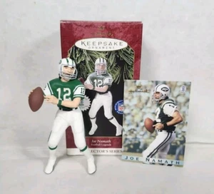 Joe Namath 1997 Hallmark Ornament Collectors Series Football Legends #3 W/ Card - Picture 1 of 3